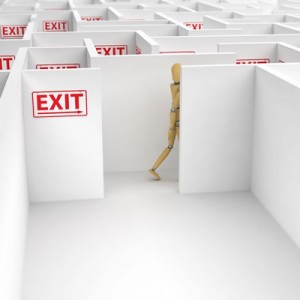 Fire Safety Emergency Plans-Fire Exit Maze Metaphor